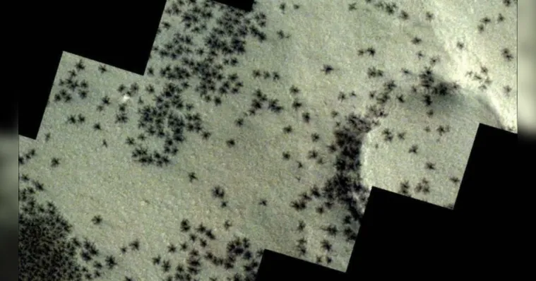Imagem ilustrativa da notícia Agência Espacial Europeia detecta 'aranhas' em Marte