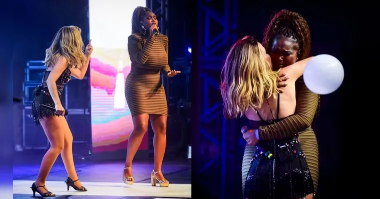 Imagem ilustrativa da notícia Raquele se emociona ao se apresentar em show de Wanessa