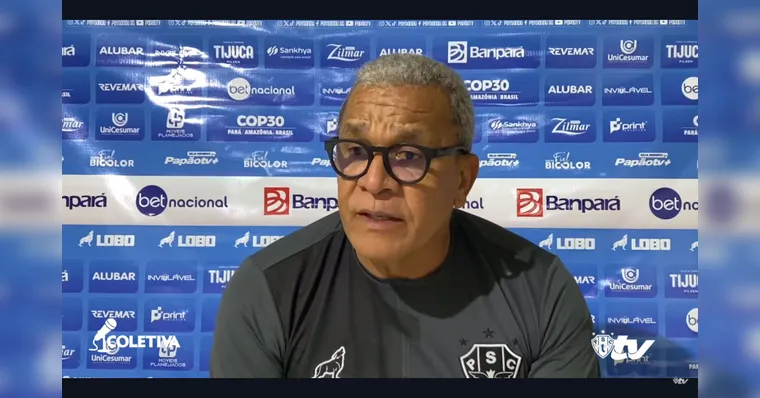 Imagem ilustrativa da notícia Hélio dos Anjos critica apatia do Paysandu contra o Mirassol