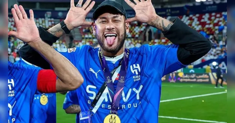 Imagem ilustrativa da notícia Neymar ganha medalha sem jogar no Al-Hilal: "Igual escola"