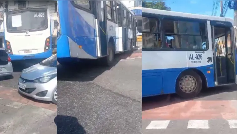 Imagem ilustrativa da notícia Roda de ônibus sai e veículo tomba no bairro da Pedreira