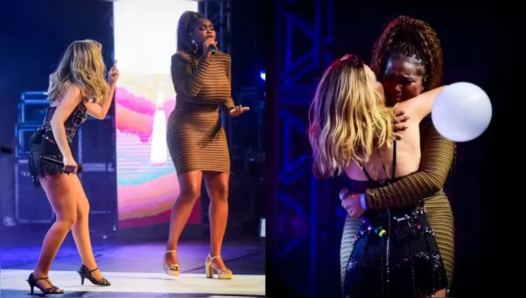 Imagem ilustrativa da notícia Raquele se emociona ao se apresentar em show de Wanessa