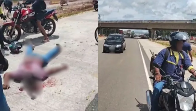 Imagem ilustrativa da notícia Garupa de moto morre baleado na faixa do BRT, em Ananindeua