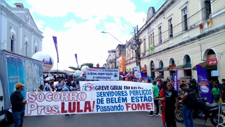 Imagem ilustrativa da notícia Servidores Municipais voltam a protestar no Ver-o-Peso