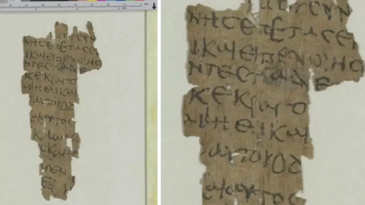 O manuscrito é uma cópia do Evangelho de Tomé, que não está na Bíblia