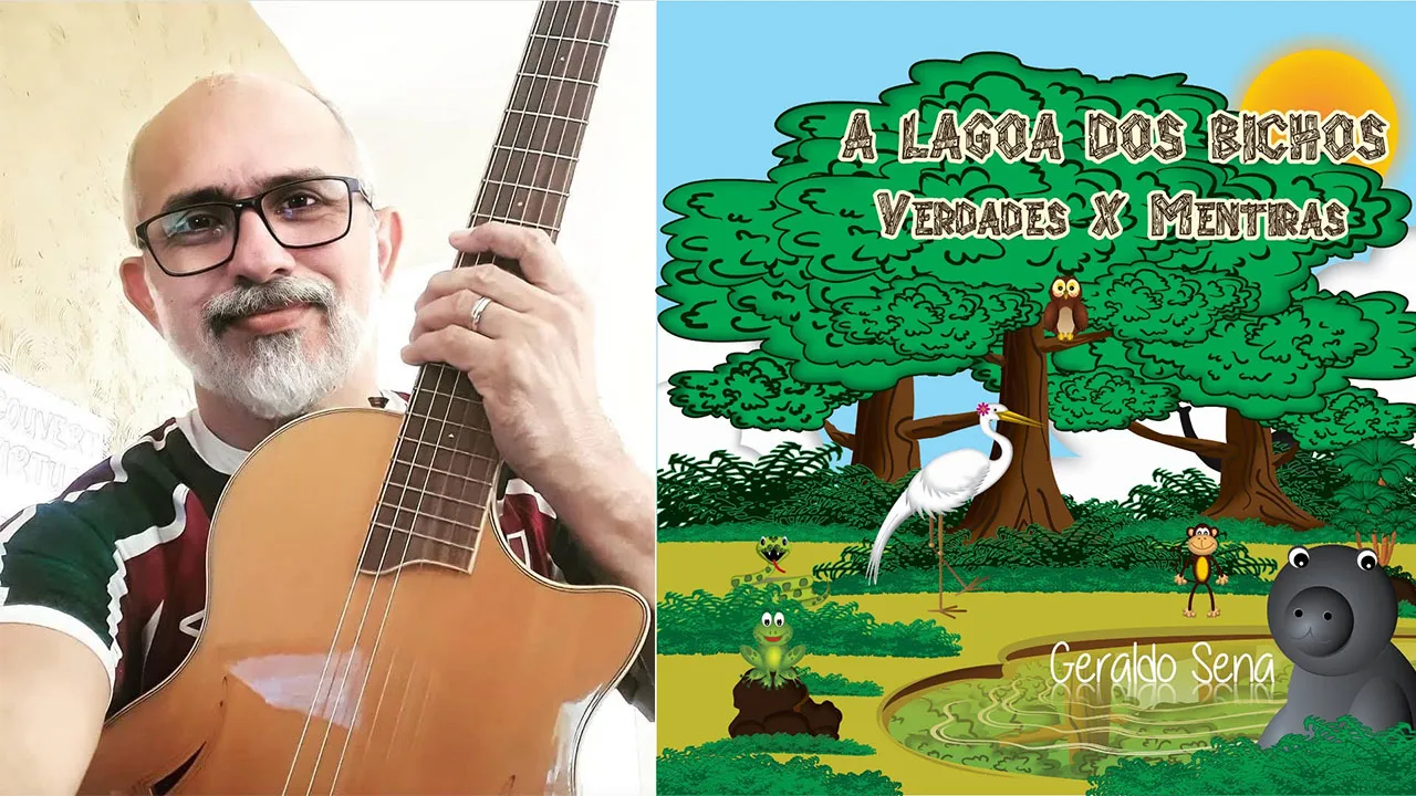 Escritor e músico, Geraldo Sena apresentou a capa do seu segundo livro que conta a saga de bichos