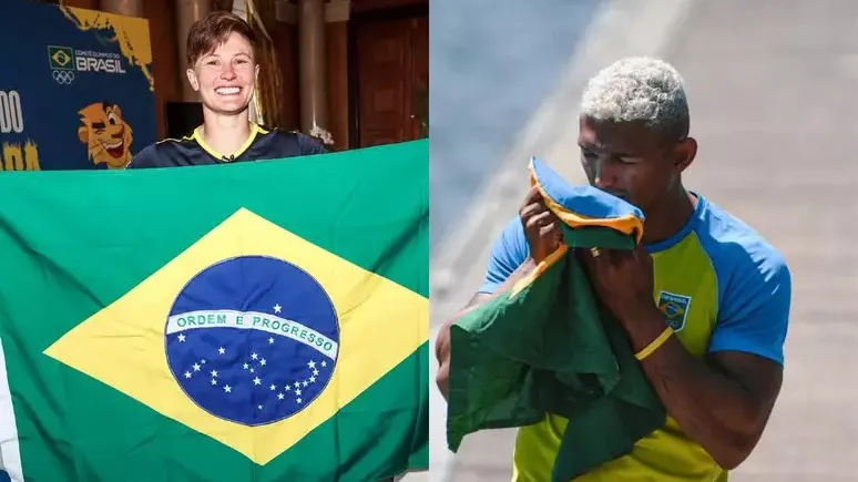 Isaquias Queiroz e a jogadora de rugby Raquel Kochhann serão os porta-bandeiras do país na Cerimônia de Abertura dos Jogos Olímpicos de Paris