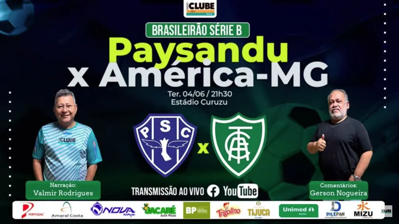 Imagem ilustrativa da notícia: Tem Jogo na Clube e no DOL: ouça Paysandu x América-MG