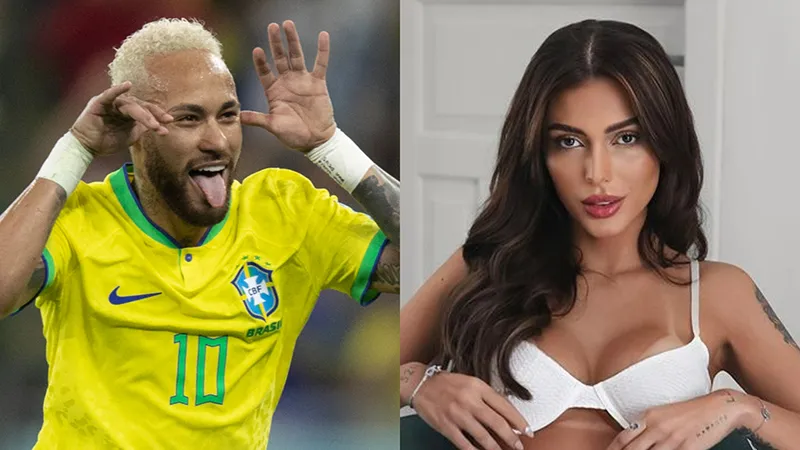 Neymar e Fernanda Campos: pulada de cerca de jogador ainda rende