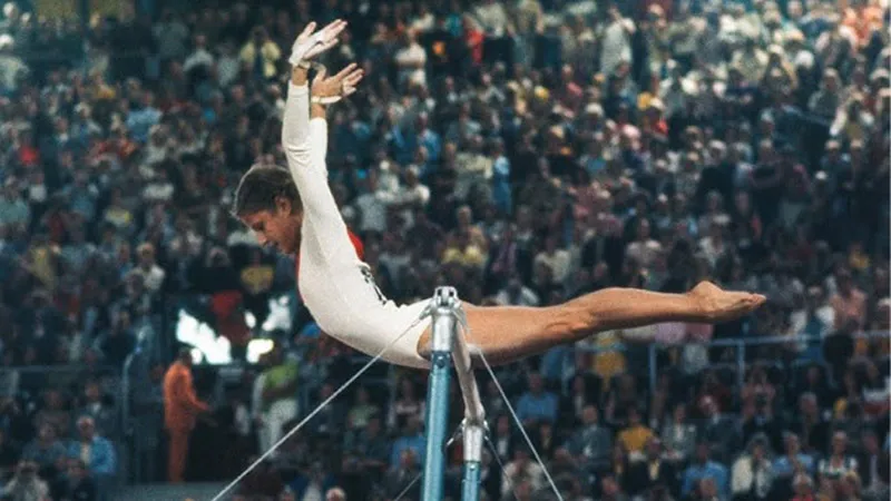 Olga Korbut fez uma performance histórica