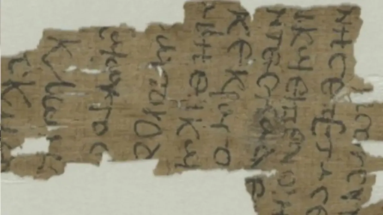 O papiro refere-se ao "milagre dos pardais".