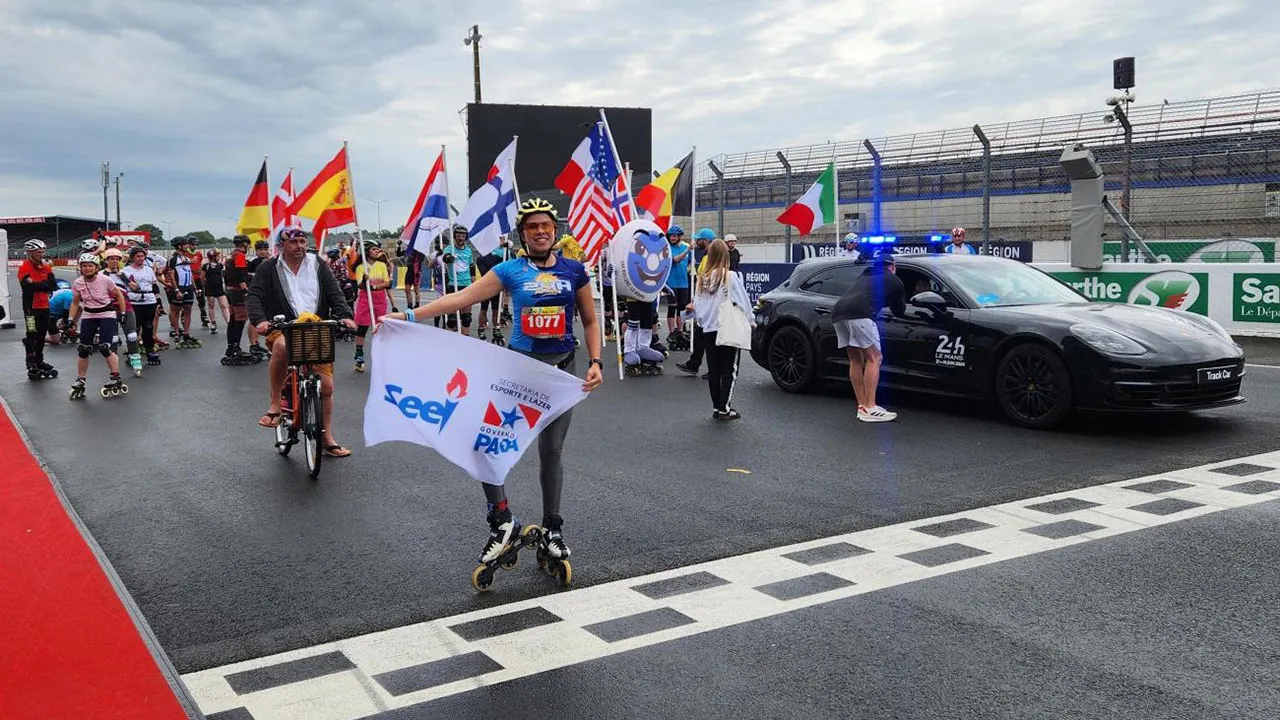 Tatiana Ribeiro representou o Pará em evento esportivo na França.