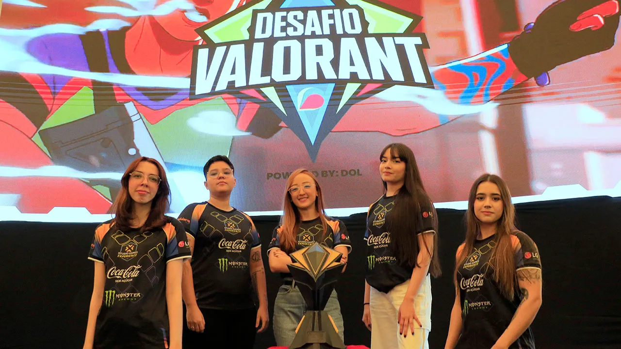 Studio Games Girls: a única equipe feminina inscrita no Desadio Valorant e a primeira a se classificar para a fase seguinte.
