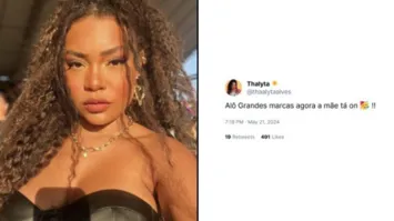 Ex-sister Thalyta faz da rede social auto anúncio para novos contratos de trabalho