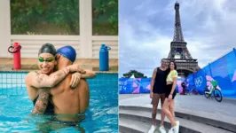 Os nadadores brasileiros, Ana Carolina Vieira e Gabriel Santos, são colegas de equipe da natação e formam um casal fora das raias.