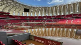 Internacional continua sem água e luz no estádio.