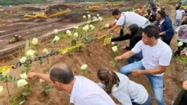 Familiares de vítimas do rompimento da barragem em Brumadinho