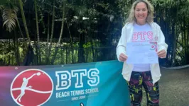 Nilde Sousa, a primeira coach de beach tennis do Norte.