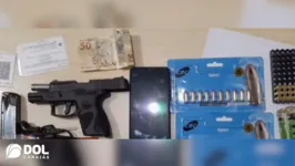 Falso policial foi preso com pistola e munição