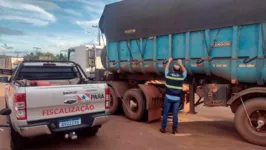 Caminhão foi apreendido em Dom Eliseu