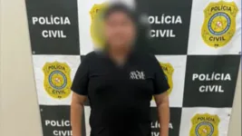 O homem foi preso e apresentada na PC