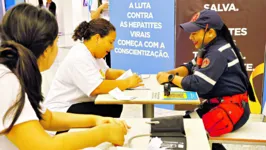 Com testagem e orientações, a ação da Santa Casa atraiu quem estava de passagem pelo shopping center.