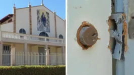 Igreja dos Capuchinhos foi alvo de criminosos na madrugada da última quarta-feira (10)