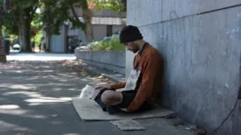 Morador de rua em São Paulo