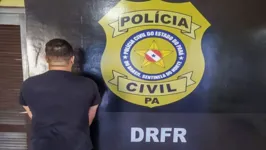 Momento da prisão de um dos acusados em Castanhal