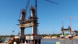Obras da ponte do rio Itacaiúnas entram em uma nova fase
