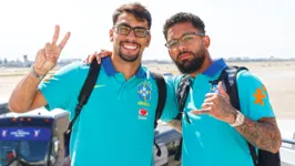 Paquetá (à esquerda) tem presença cativa na Seleção, mas pode acabar banido do futebol