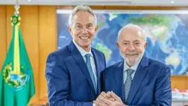 Tony Blair e Lula: Partido Trabalhista venceu no Reino Unido