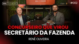 René de Oliveira e Geomar Brito no estúdio da Mandril durante gravação.