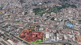 O terreno será usado para a construção do estádio do Flamengo.