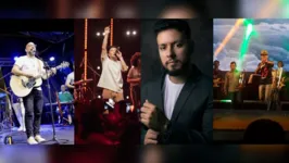 Cantores que se apresentarão no Festival da Fé.