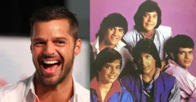 Ricky Martin e o grupo Menudo.