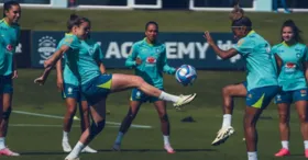 Treino da seleção feminina