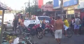 Morte de homem na feira da Terra Firme atraiu dezenas de curiosos na manhã desta terça-feira (30) em Belém