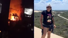 Luana morava com a filha, que não estava no momento do incêndio