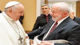 Lula se encontrou com o Papa Francisco em junho de 2023.