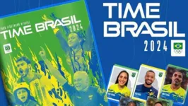 Álbum de figurinha do Brasil nas Olimpíadas de Paris