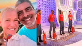 Xuxa, Junno Andrade e bombeiros do Programa da Eliana