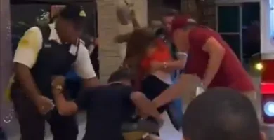 Imagem ilustrativa da imagem Vídeo: clientes de shopping brigam por urso de pelúcia