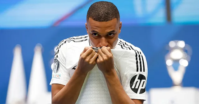 Imagem ilustrativa da notícia Veja como foi a apresentação de Kylian Mbappé no Real Madrid