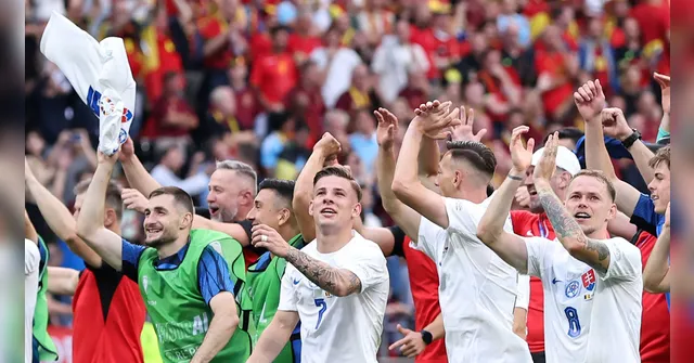 Imagem ilustrativa da notícia Eslováquia surpreende e vence a Bélgica na Eurocopa