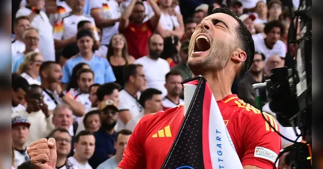 Imagem ilustrativa da notícia Espanha marca no fim e elimina Alemanha da Eurocopa