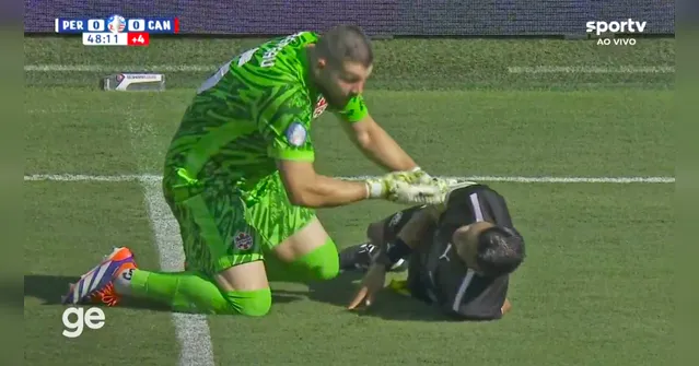 Imagem ilustrativa da notícia Vídeo: bandeirinha passa mal e desmaia na Copa América