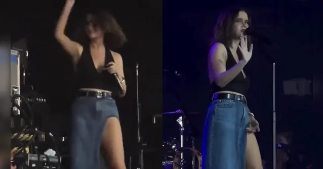 Imagem ilustrativa da notícia Cantora surge sem calcinha em show e viraliza; veja o vídeo!