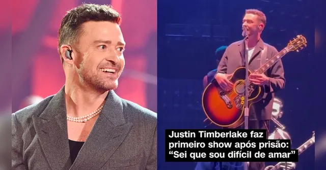 Imagem ilustrativa da notícia Justin Timberlake faz piada sobre prisão por dirigir bêbado