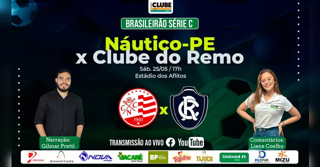 Imagem ilustrativa da notícia Tem Jogo no DOL: ouça Náutico X Clube do Remo